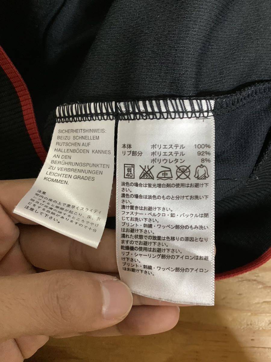 す1226 adidas アディダス トラックジャケット S ブラック ロゴ刺繍 CLIMALITE_画像4