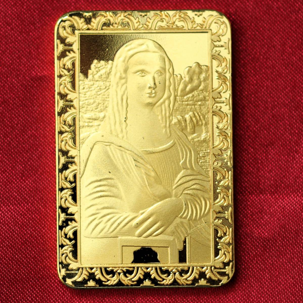モナリザ ダヴィンチ 金貨 記念メダル 美品 メダル 24KGP 金 ゴールド ゴールドバー コイン _画像1