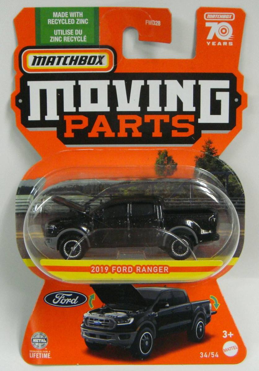 マッチボックス【MOVING PARTS】2019　FORD RANGER_画像1