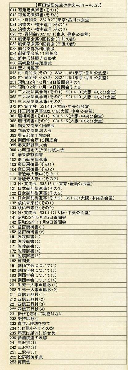 「戸田城聖先生の教え」創価学会第二代会長の肉声レコードをCD化 25枚セット（CDプレーヤー再生用）_画像4