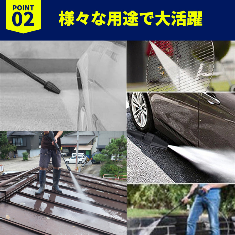 ケルヒャー 高圧洗浄機 ホース 15m 延長ホース 延長アダプタ コネクタ付 kargher 互換 k2 k3 k4 k5 k6 k7 ロングホース 洗浄 清掃 排水溝_画像3