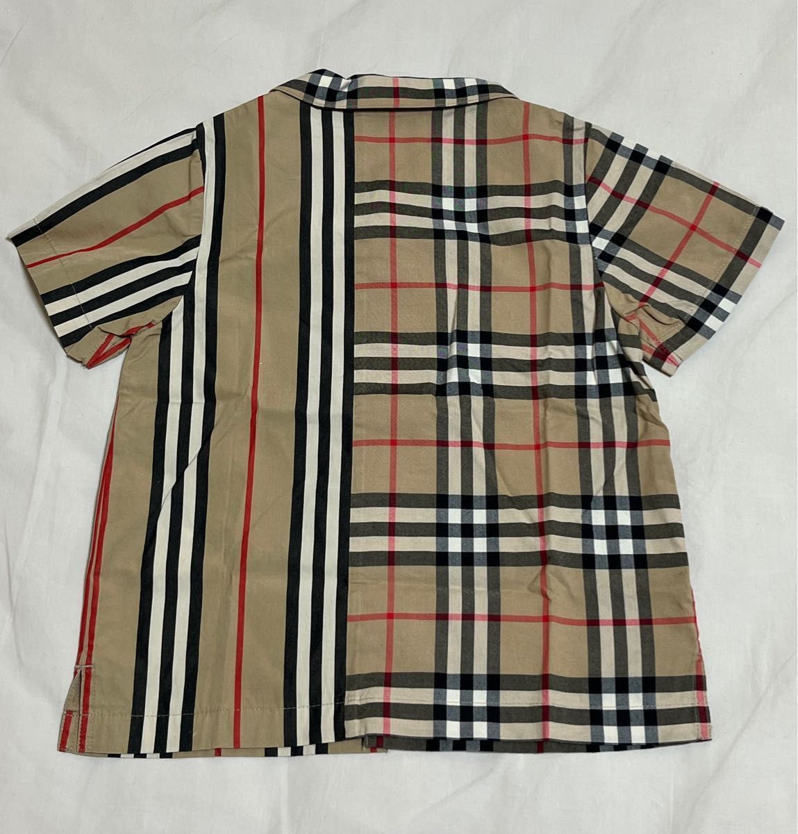 【中古品】　Burberry バーバリー　キッズ 半袖シャツ　バーバリーチェック　98cm 3y