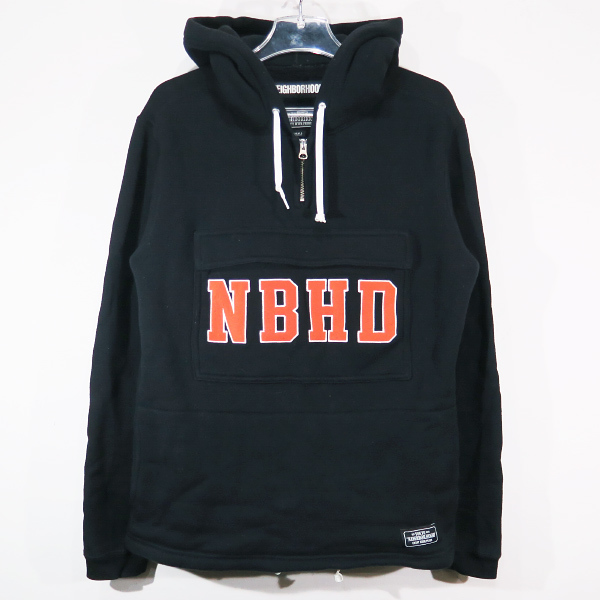 NEIGHBORHOOD ネイバーフッド 18AW LOGIC/C-HZ HOODED.LS 182APNH-CSM04 ロジック パーカー フーディー ブラック OCZ YX_画像1