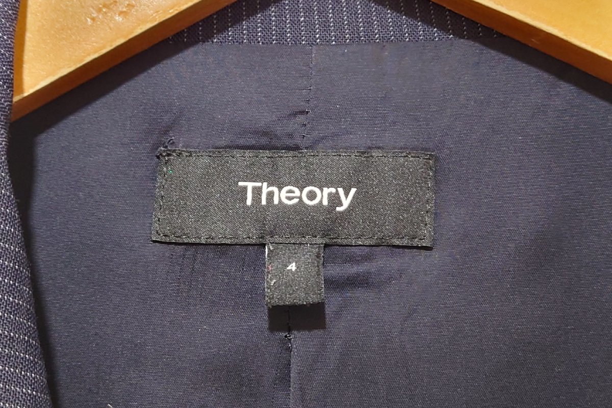 Theory セオリー パンツ スーツ セットアップ サイズ4 ネイビー系 紺_画像4