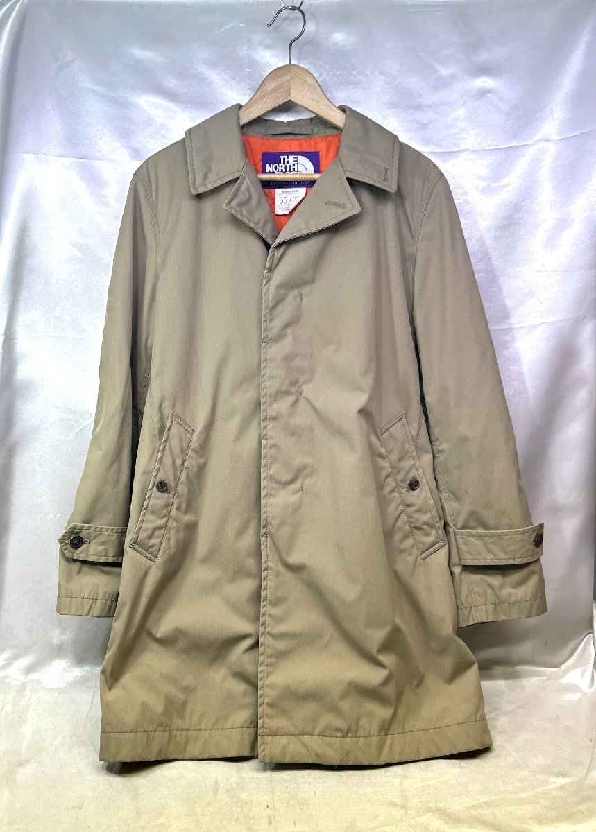 THE NORTH FACE PURPLE LABEL×BEAMS ノースフェイス×ビームス ステンカラーコート キルティング NY2378N サイズ：S カラー：ベージュ