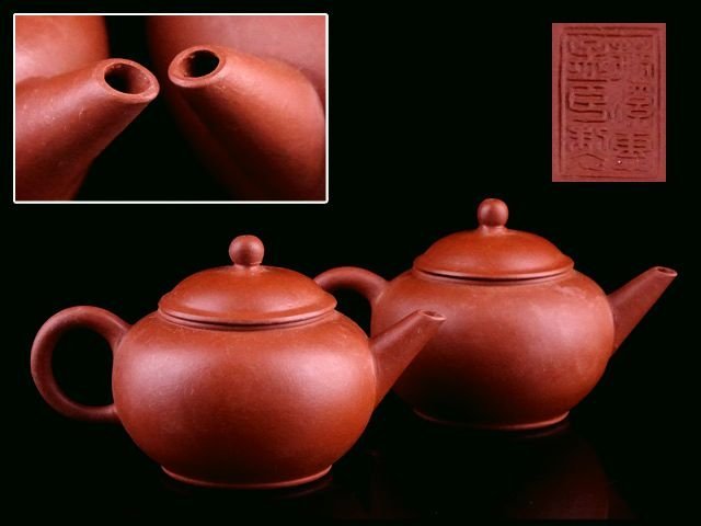 中国 孟臣朱泥急須 水平壷 古い朱泥急須 時代唐物 煎茶道具 D 中国 孟臣朱泥急須 水平壷 古い朱泥急須 時代唐物 煎茶道具 D