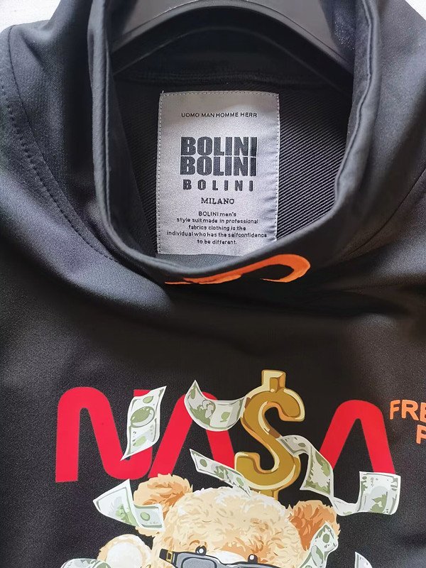 最上級※定価5万◆イタリア・ミラノ発*BOLINI＆NASA*コラボ*高級ポルトガル製☆リッチクマ※*トレーナー・ Lサイズ_画像6