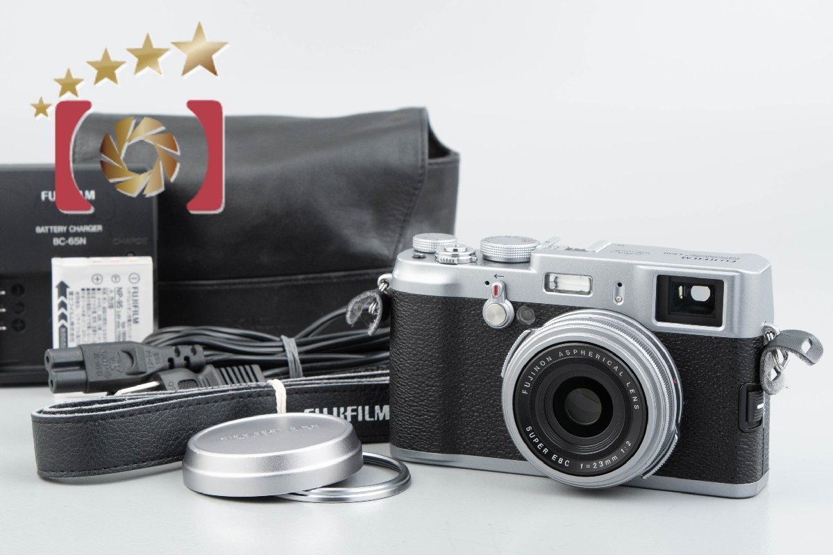 【中古】FUJIFILM 富士フイルム FINEPIX X100 シルバー コンパクトデジタルカメラ_画像1