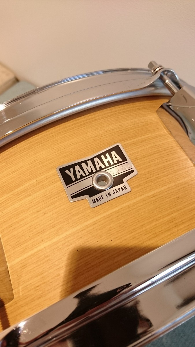 【ミントに近い珍品！】71'～76' YAMAHA YD400シリーズ (SD-4500) ウッドスネア 8テンション 14”×5”_シリアルナンバー 0280