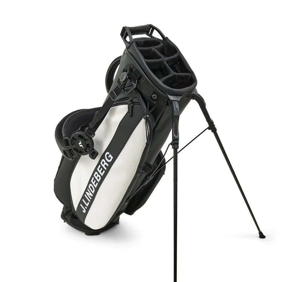 1円/現品限り★J.LINDEBERG ジェイリンドバーグ VESSEL コラボ Play Stand Golf Bag スタンドバッグ ブラック 9型 GMAC08060★_画像3