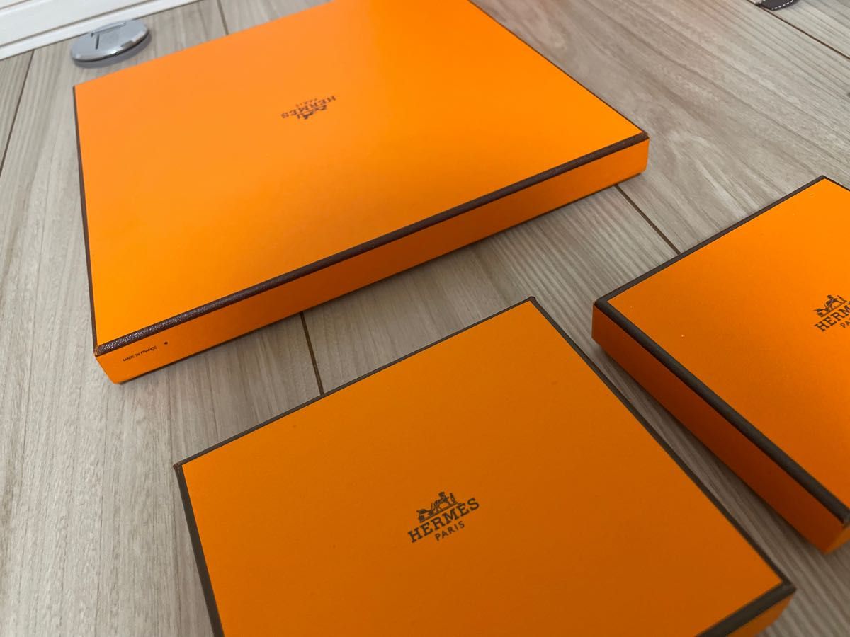 HERMES エルメス　箱　ショッパー　リボン　約4m ショップ袋　まとめ売り 空箱 空き箱 エルメス