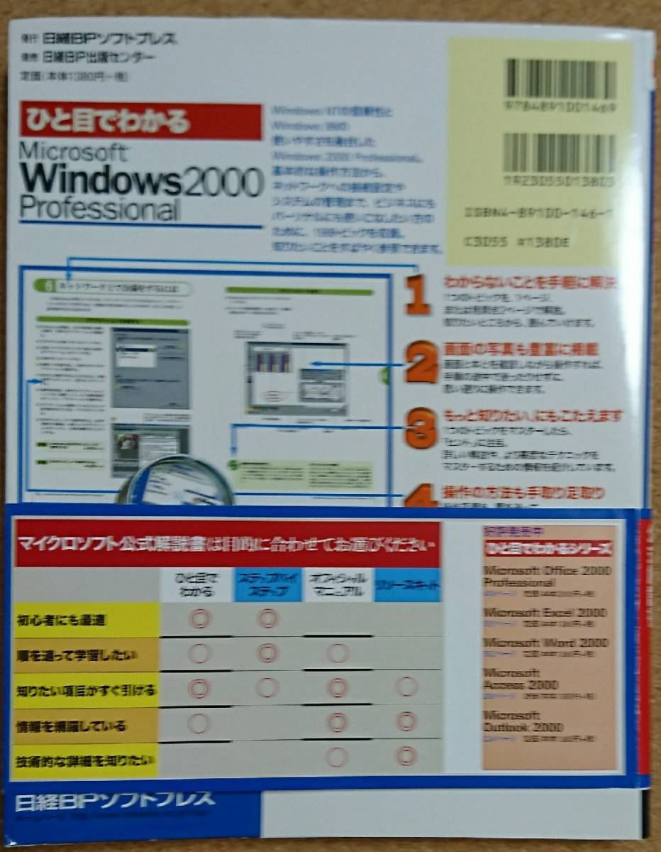 ひと目でわかる Windows 2000 professional マイクロソフト公式解説書_画像4