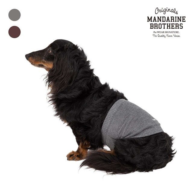 【Mサイズ】MANDARINE BROTHERS マンダリンブラザーズ ベリーウォーマー グレー 犬用 腹巻 ペット用 BELLY WARMER GRAY_画像1