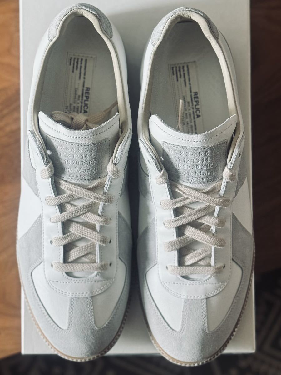 新品未使用 Maison Margiela メゾン マルジェラ REPLICA レプリカ German Trainer ジャーマントレーナー 44 ヴィンテージ スニーカー_画像3