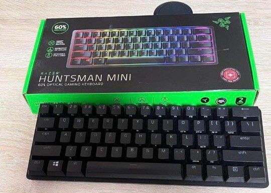 ゲーミングキーボード 超高速 オプティカル 60% 赤軸