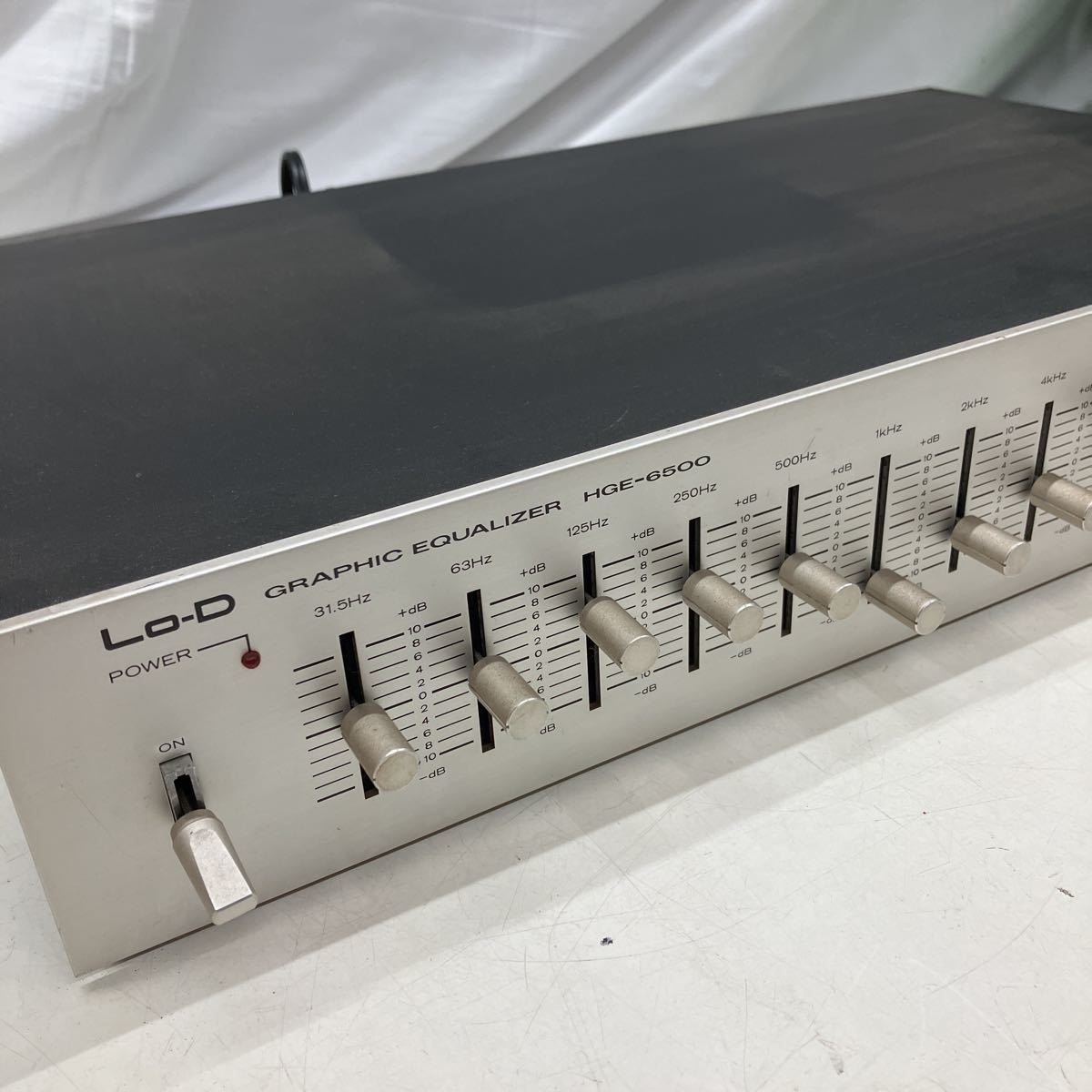 □51019-④ Lo-D グラフィックイコライザーHGE-6500 ジャンク品_画像2