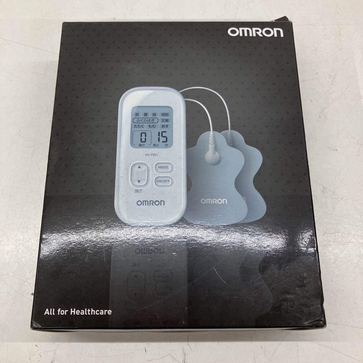 □51020-⑥ オムロン低周波治療器 HV-F021 OMRON Wホワイト 低周波治療器 オムロン_画像1