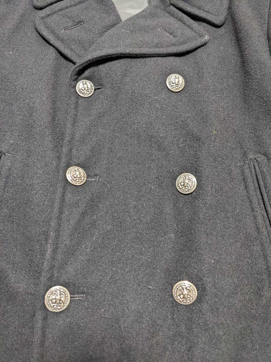 【希少 美品】 米軍 実物 US Navy 1981 下士官 ピーコート PEA COAT 40 Short M-S メルトンウール 海軍 ビンテージ SWCC ネイビーシールズ _画像5