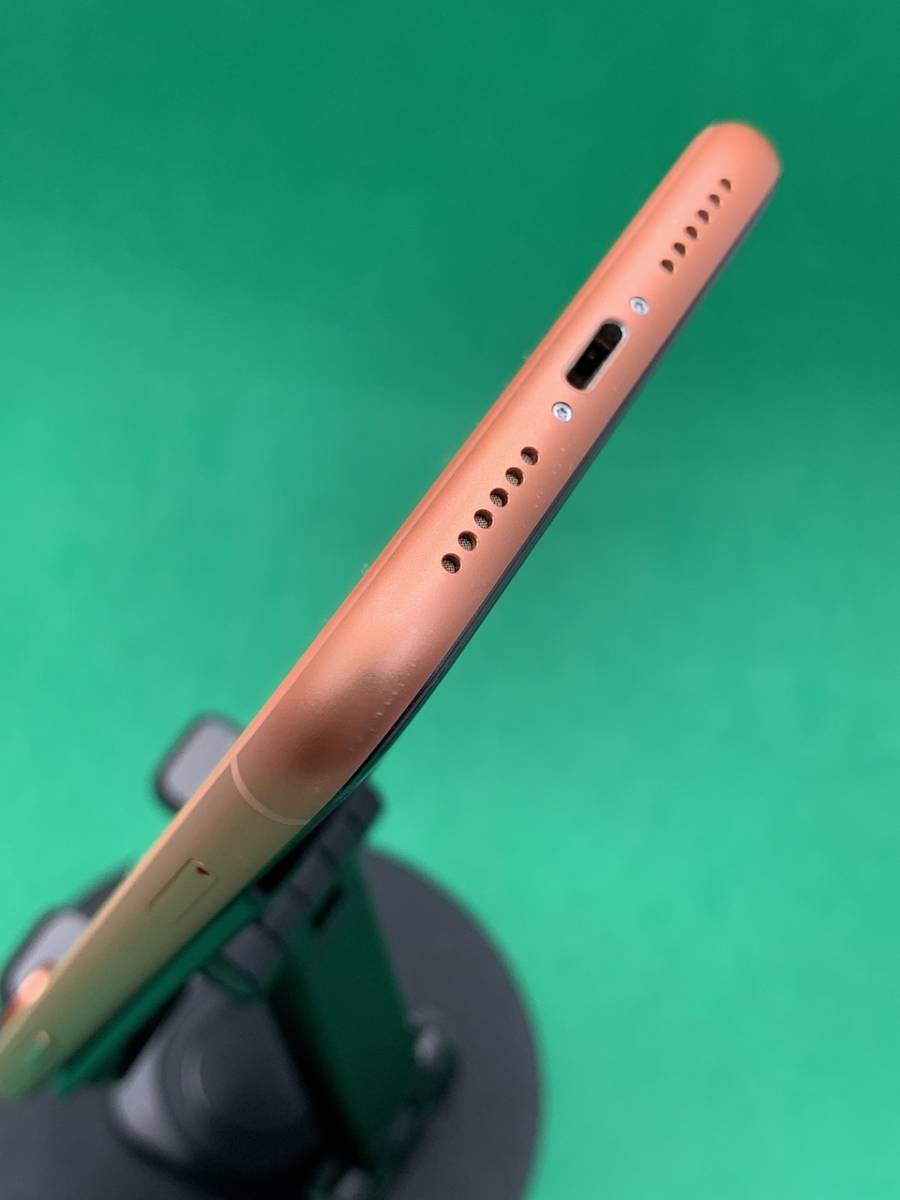 ★本体美品 iPhone XR 128GB SIMロック解除済み 最大容量91% 格安SIM可 docomo 〇 MT0T2J/A コーラル EP0293 1_画像7