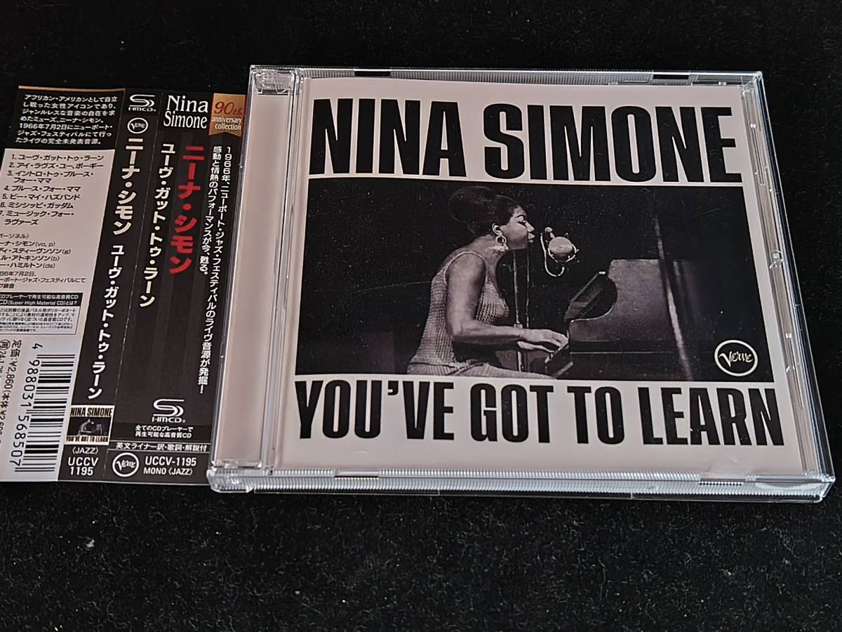 感動！新譜SHMCD NINA SIMONE（ニーナ・シモン） / YOU’VE GOT TO LEARN 　６６ニューポートフェスライブ_画像1