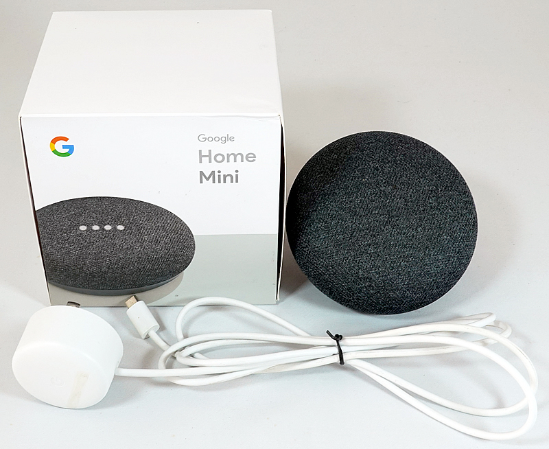 送料無料 Google Home Mini チャコール Googleアシスタント対応スマートスピーカー 第1世代 GA00216-JP グーグルホームミニ 音楽再生 _画像1