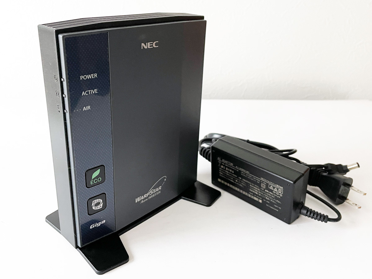 【即決/送料無料】NEC 無線LANルーター Aterm WR8370N（HPモデル） PA-WR8370N-HP Wi-Fi4 無線/有線 ギガビット 動作OK リセット済_画像2