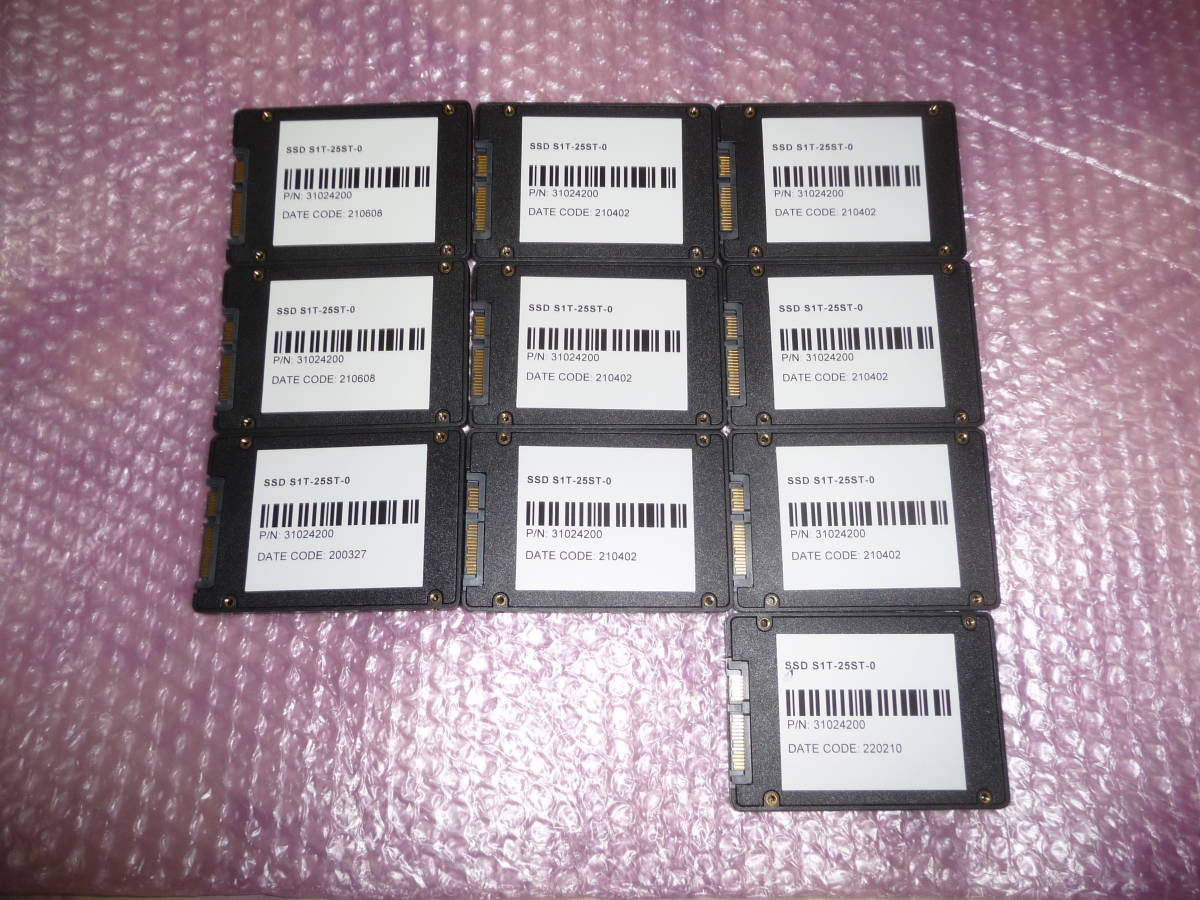大幅値下げ　SSD 1TB 10個セット 2.5インチ 内蔵型SSD SATA3 6Gb/S バルク品 動作品 1_画像1