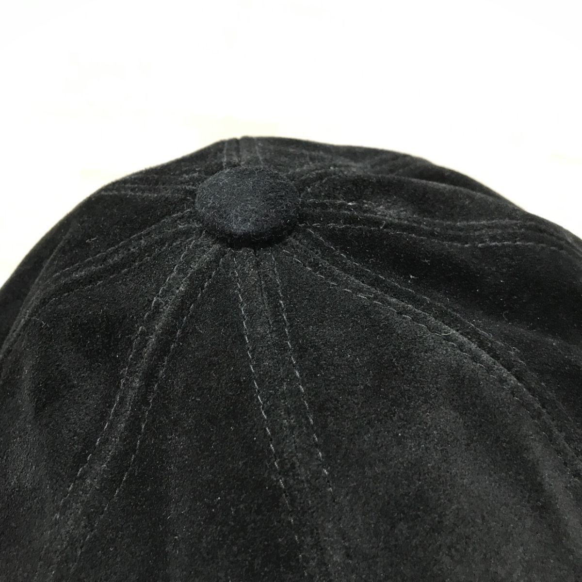 ニューヨークハット NEW YORK HAT キャスケット 帽子 ブラック スエード サイズXL[N7843]_画像6