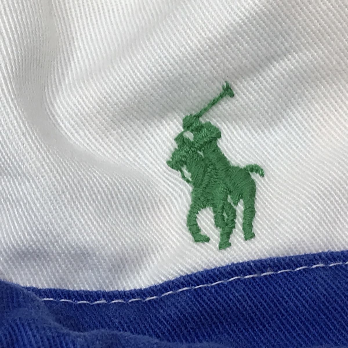 POLO RALPH LAUREN ポロラルフローレン バケットハット リバーシブル 帽子 ホワイト×ピンク系[N7839]_画像9