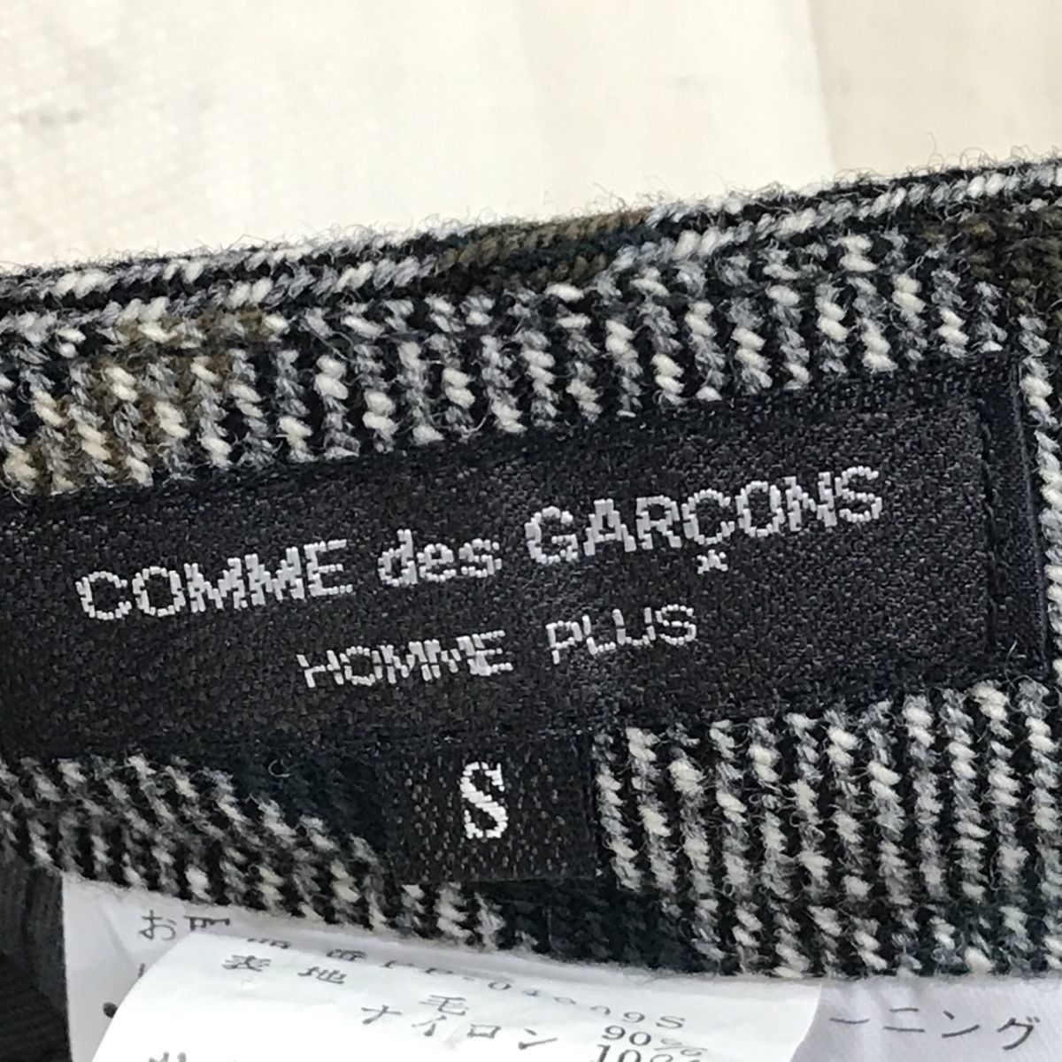 COMME des GARCONS HOMME/コムデギャルソンオム ウールチェックパンツ PP-04009-S S[N8343]_画像4