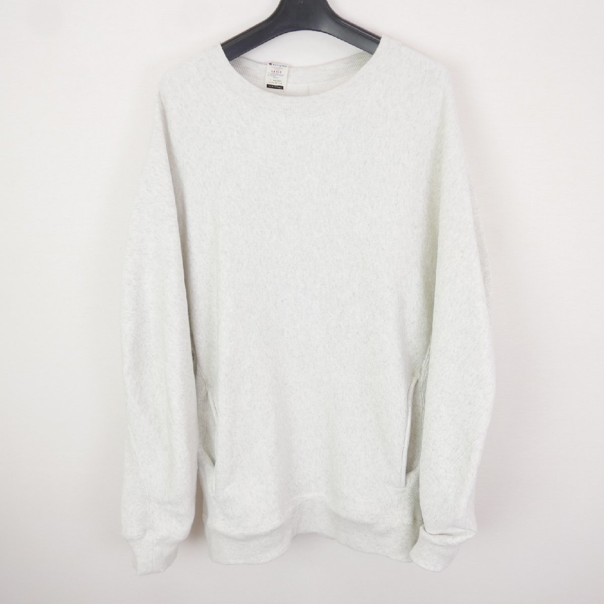 Champion N.HOOLYWOOD チャンピオン エヌハリウッド REVERSE WEAVE CREWNECK SWEATSHIRT クルーネック スウェット OATMEAL L C8-V010_画像1