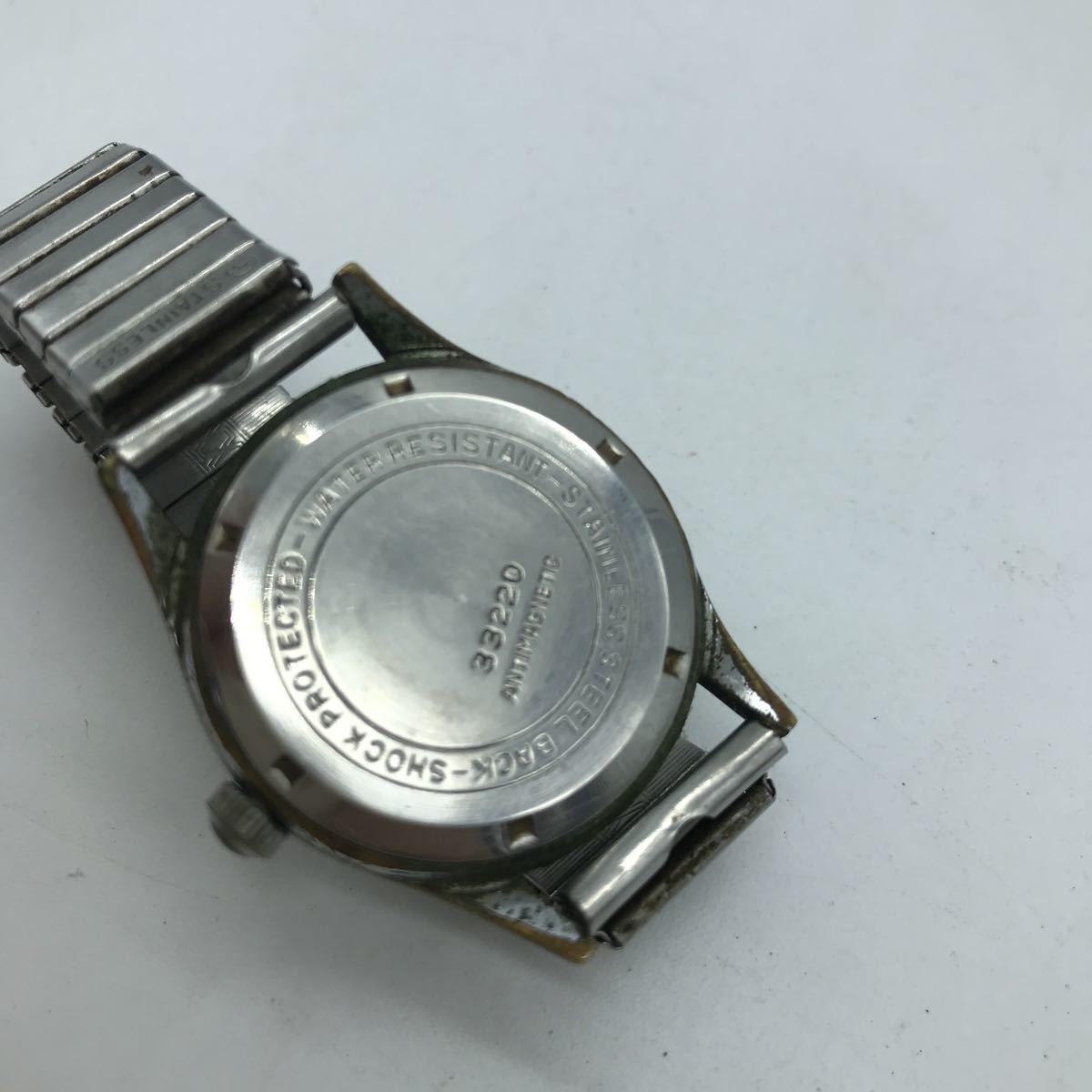 MONI wristwatch 17 stone ANTIMAGNETIC hand winding Vintage immovable JUNK goods antique 