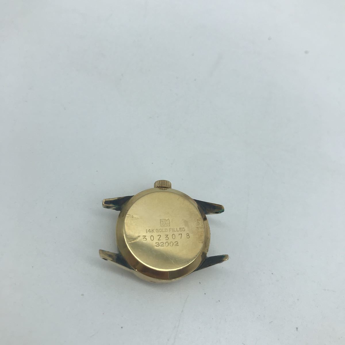 SEIKO セイコー 手巻き レディース 腕時計 32002 シルバー 文字盤 ゴールド 14KGF 稼働品_画像4