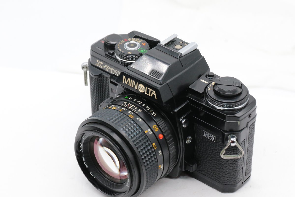 同梱歓迎【良品/動作品/逸品】MINOLTA ミノルタ NEW X-700 + NEW MD 50MM F1.4 (フィルム１本付）#4058の画像3