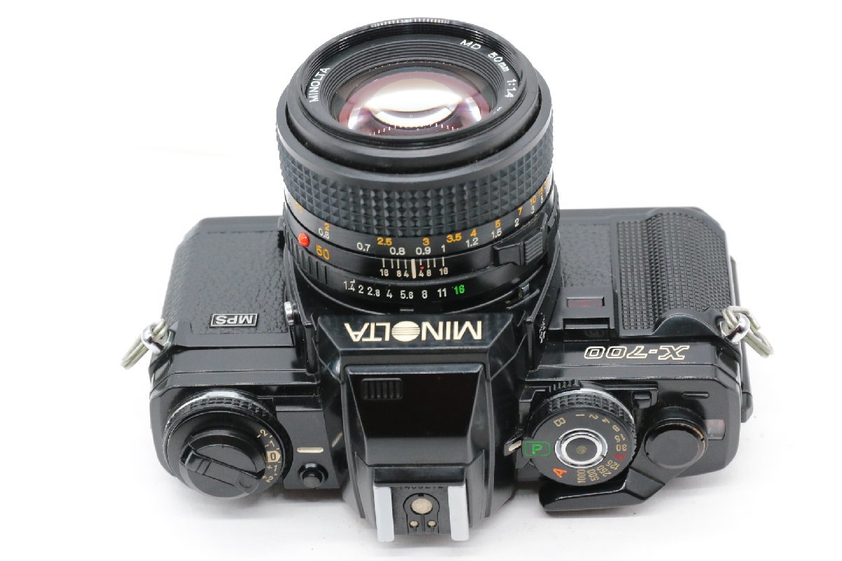 同梱歓迎【良品/動作品/逸品】MINOLTA ミノルタ NEW X-700 + NEW MD 50MM F1.4 (フィルム１本付）#4058の画像6