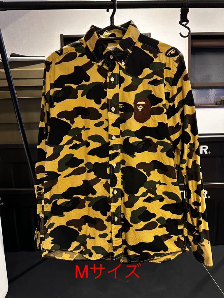 ★超希少 美中古★BAPE 1st Camo Large Ape Head Bd Shirt Shirt Msize A BATHING アベイシング エイプ ラージ ヘッド シャツ カモ ニゴ