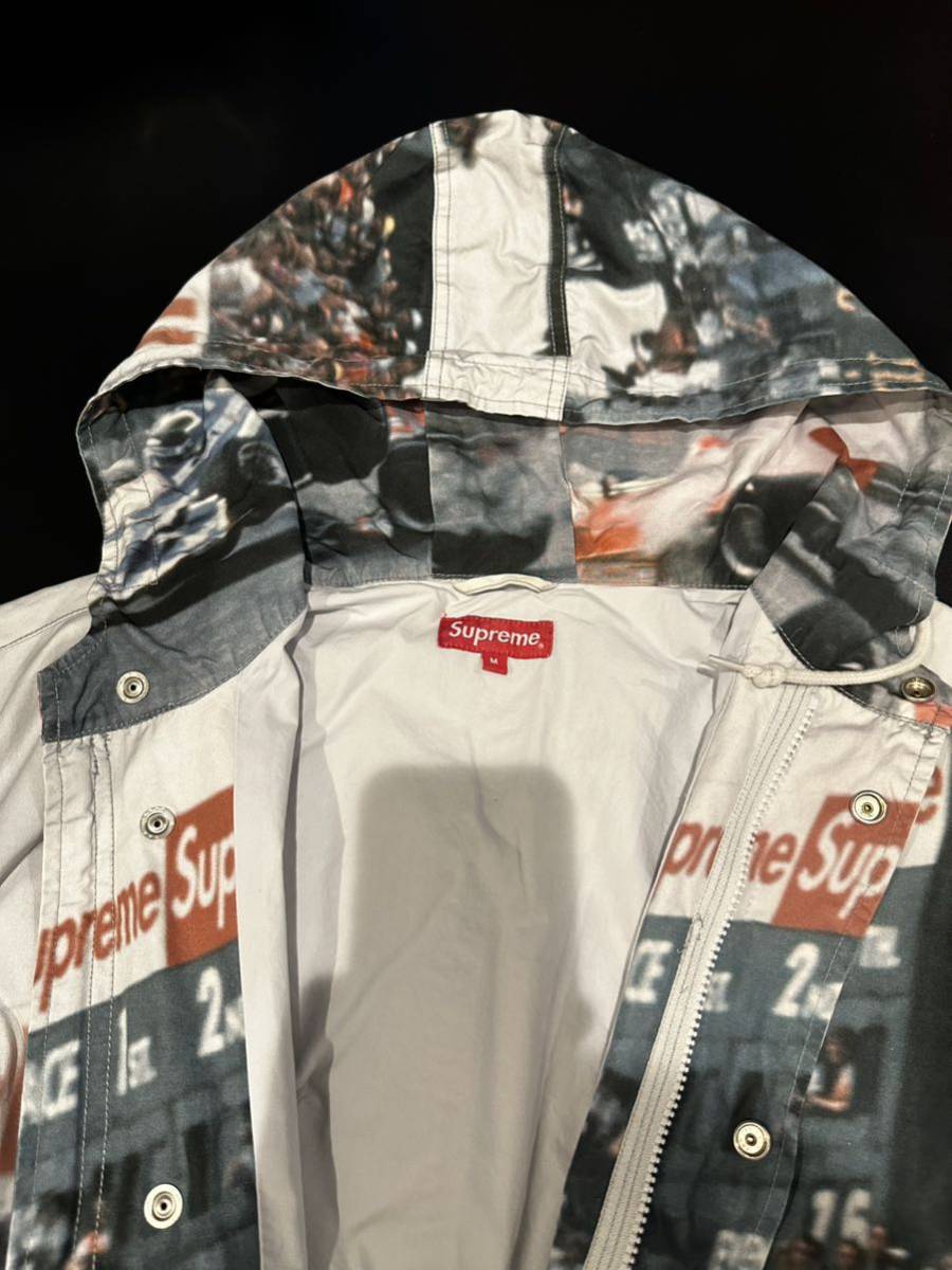 ☆ステッカーおまけ付 未使用に近い 美中古★ Supreme 19SS Grand Prix Parka M グランプリ パーカー Mountain Jacket マウンテン Box Logo_画像4