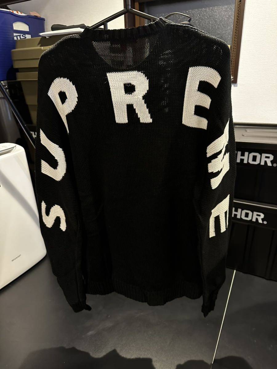 ステッカーおまけ付 美中古 20ss Supreme Back Logo Sweater L