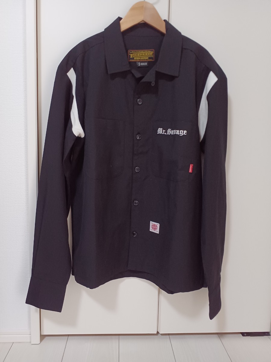 お待たせ! NEIGHBORHOOD ボーリングシャツ Sサイズ ブラック 長袖