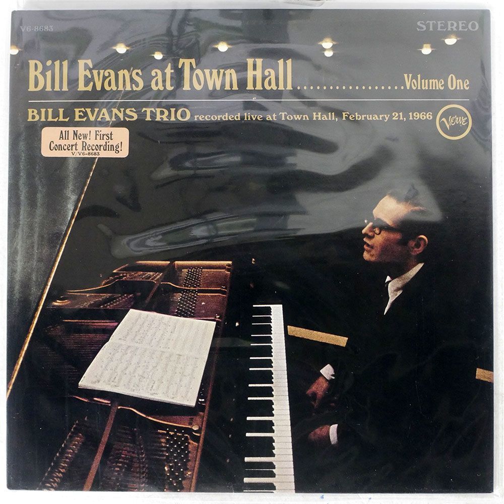 米 BILL EVANS TRIO/AT TOWN HALL VOLUME ONE/VERVE V68683 LP_画像1