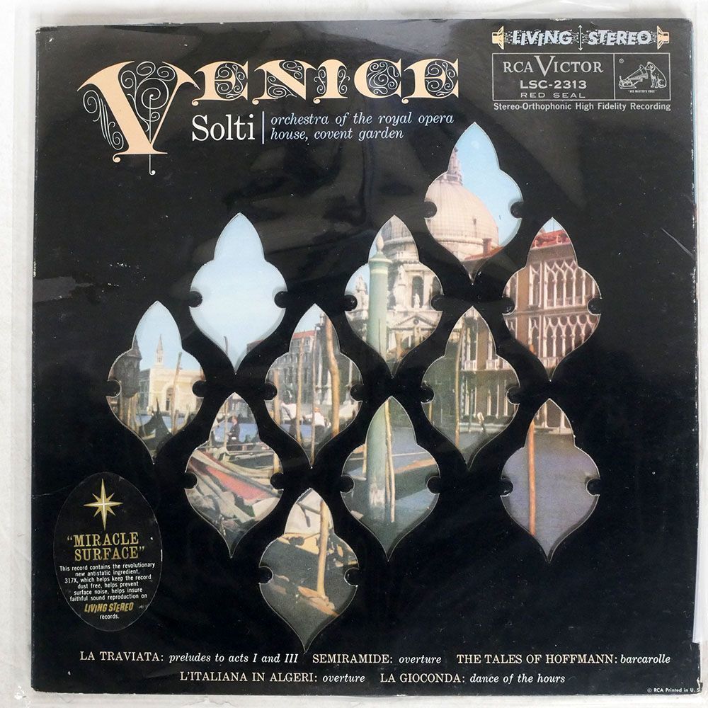 米 /型番/影犬 GEORG SOLTI/VENICE/RCA VICTOR RED SEAL LSC2313 LP_画像1