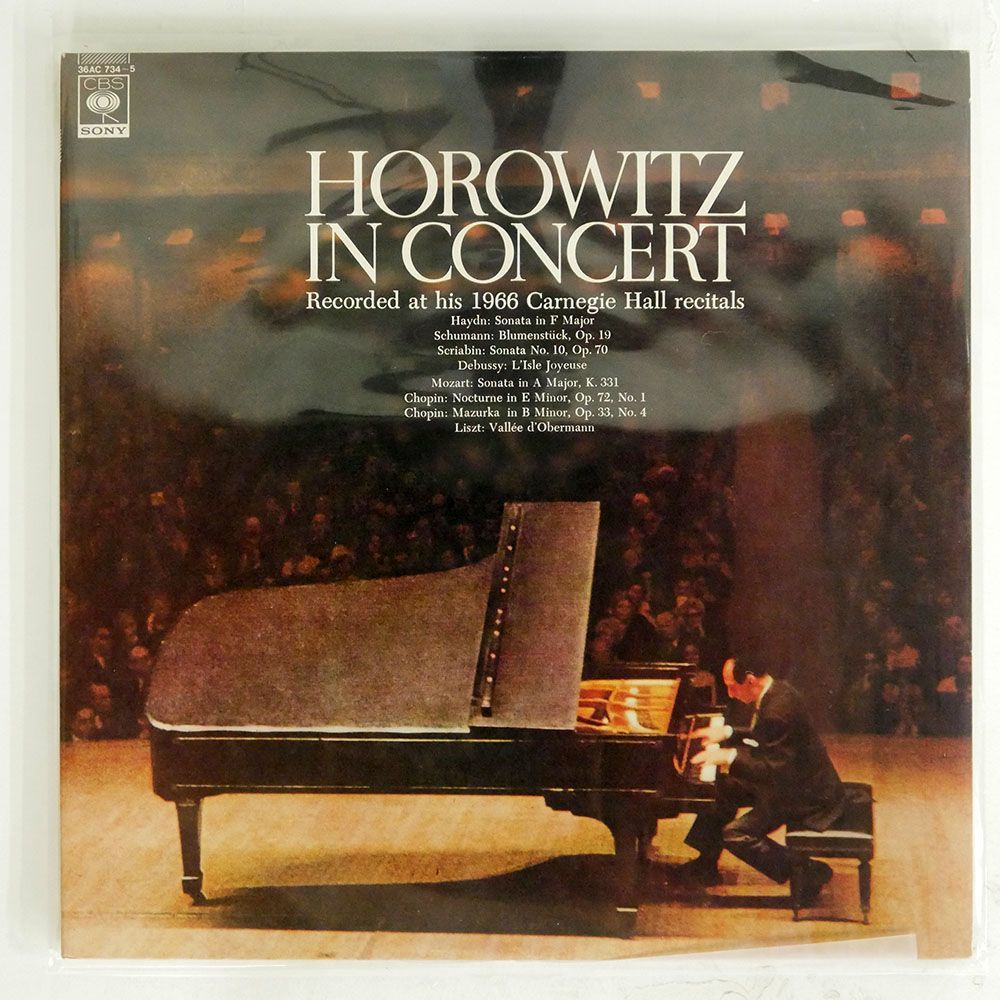 ホロヴィッツ/1966年カーネギー・ホール・コンサート/CBS/SONY 36AC734 LP_画像1