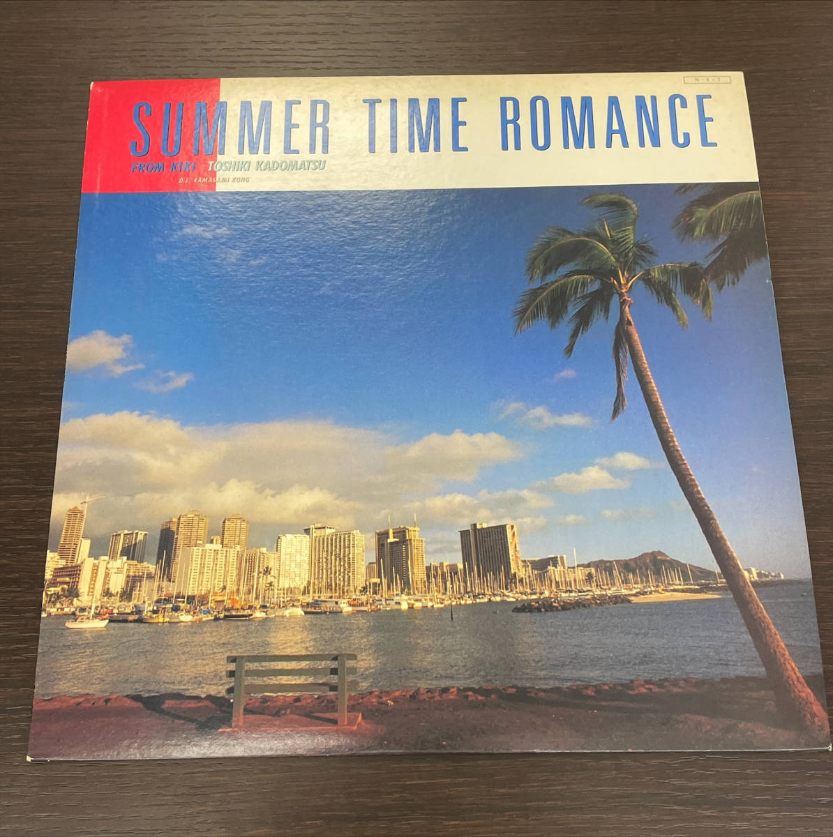 ♯2050j　角松敏生 Toshiki Kadomatsu / Summer Time Romance 帯付き LP レコード　RAL 8813_画像1