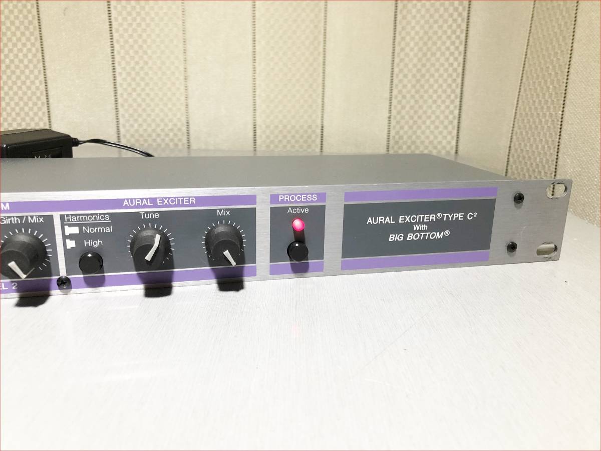 Aphex 104 Aural Exciter C2 With Bigbottom work properly beautiful goods power supply adaptor attaching Exciter 