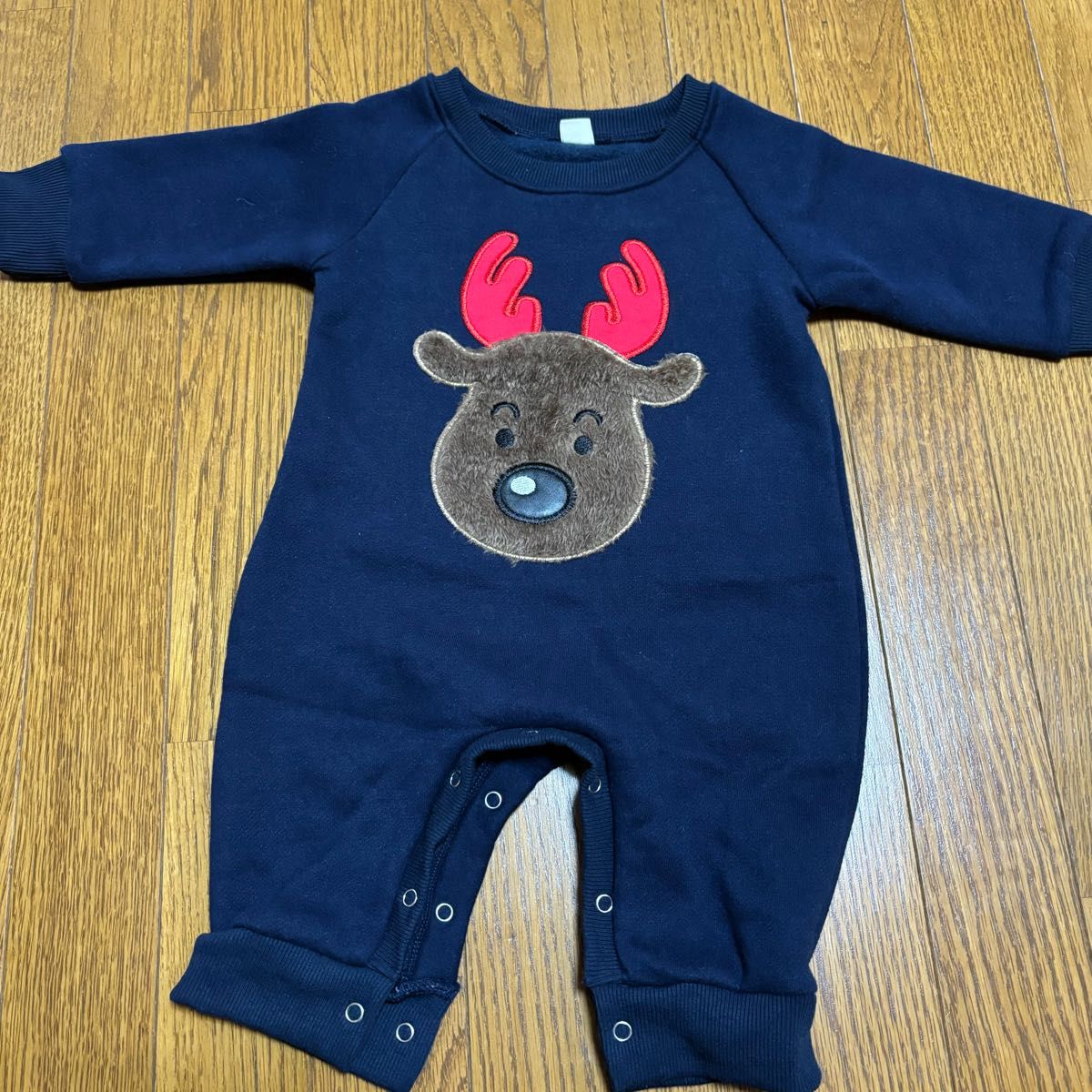 トナカイ コスプレ なりきり ロンパース babyGap カバーオール 80cm 裏起毛 クリスマス