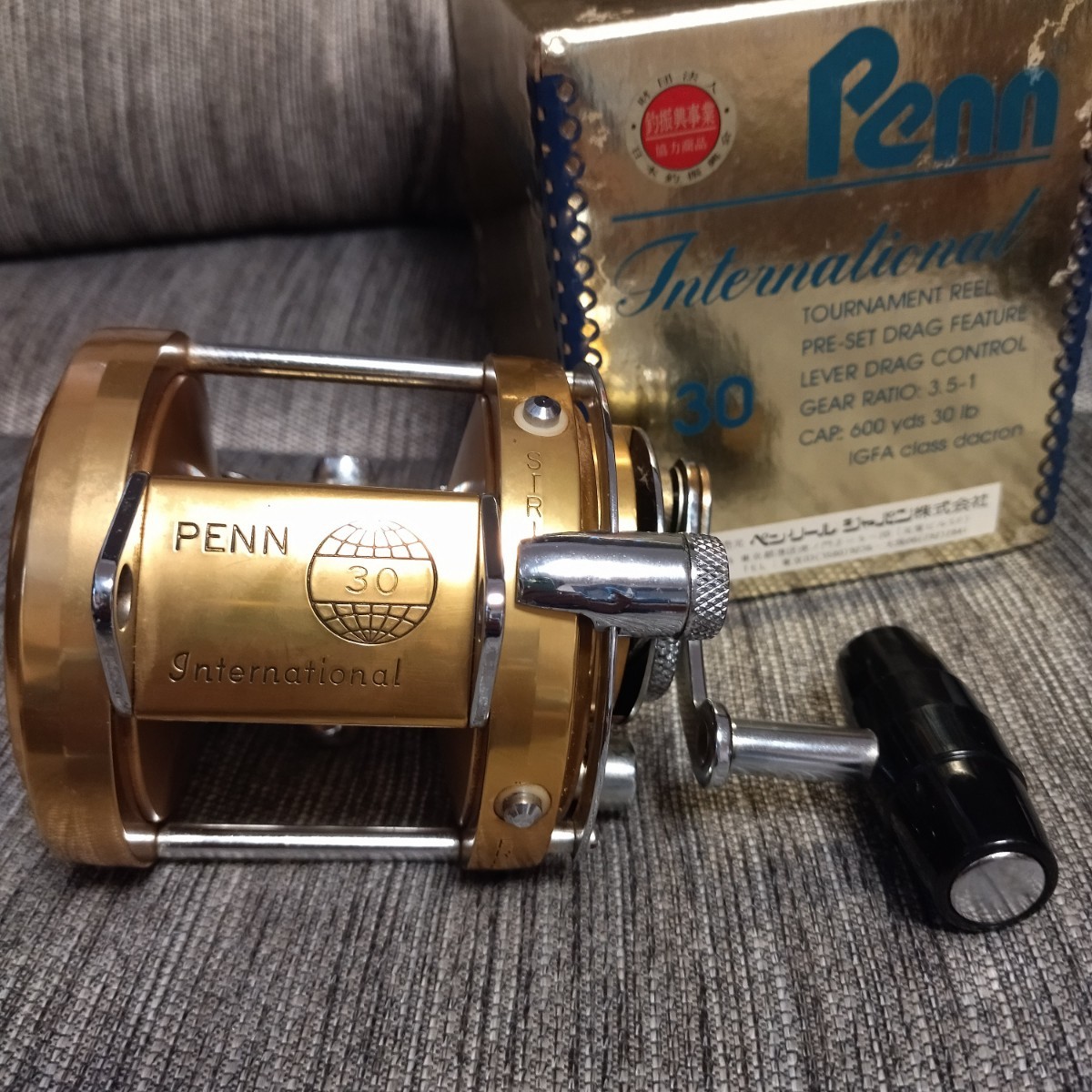 ★元箱付き 中古美品！ ペン インターナショナル 30 PENN REELS INTERNATIONAL マグロ カジキ クエ 泳がせ トローリング★_画像1