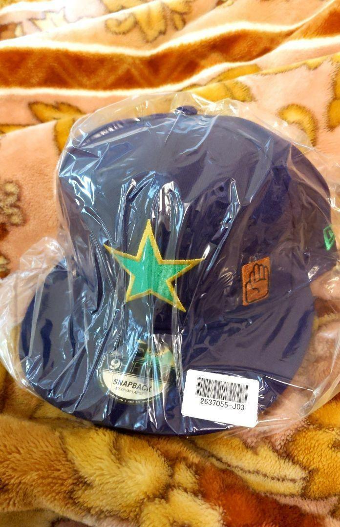 新品/ジョジョ/NEW ERA(ニューエラ) /コラボ/キャップ/空条承太郎 /JOTARO /9FIFTY/検索/星 /紫 /スタープラチナ /スタンド /905