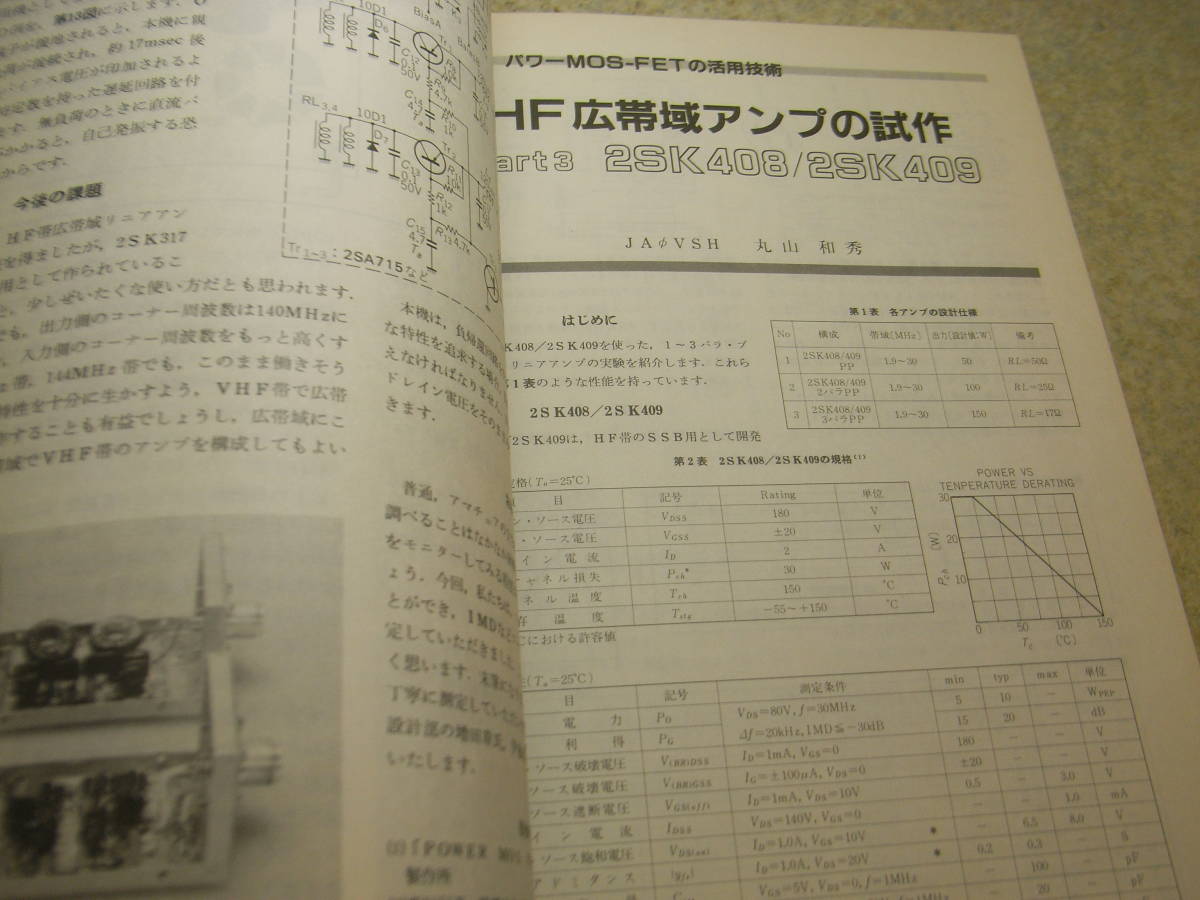 ハムジャーナル　1983年 No.34　特集＝パワーMOS-FETの活用技術　HF広帯域アンプの試作　ナローバンドアンプ/ブロードバンドアンプ_画像6