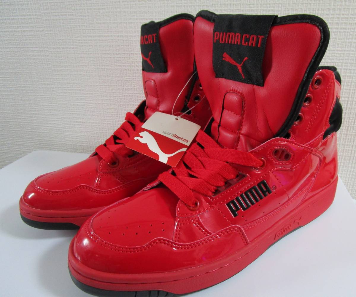 【美品！新品 未使用品】Puma[プーマ プーマキャット 2]　 PUMA CAT 2 PATENT　 RED/BLK　日本サイズ　26.5㎝_画像5