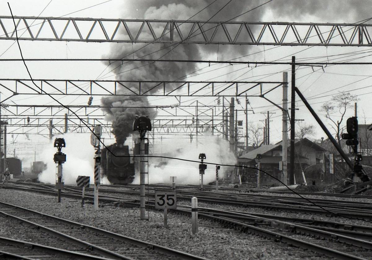 国鉄時代 蒸気機関車 D51型 昭和46年 奥羽本線 川部駅付近 9枚 データをメール添付かCD-Rで。の画像7